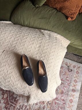 Donald J. Pliner Black Suede Women's Slip-On Loafers